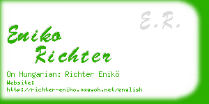eniko richter business card